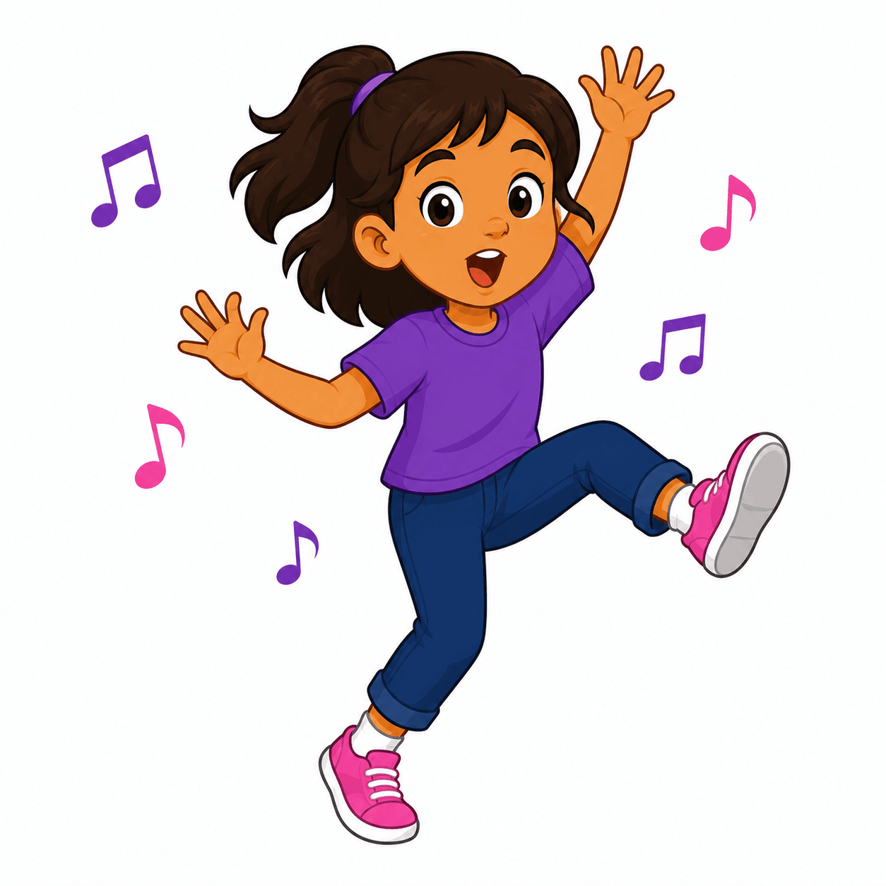 Child freeze dancing