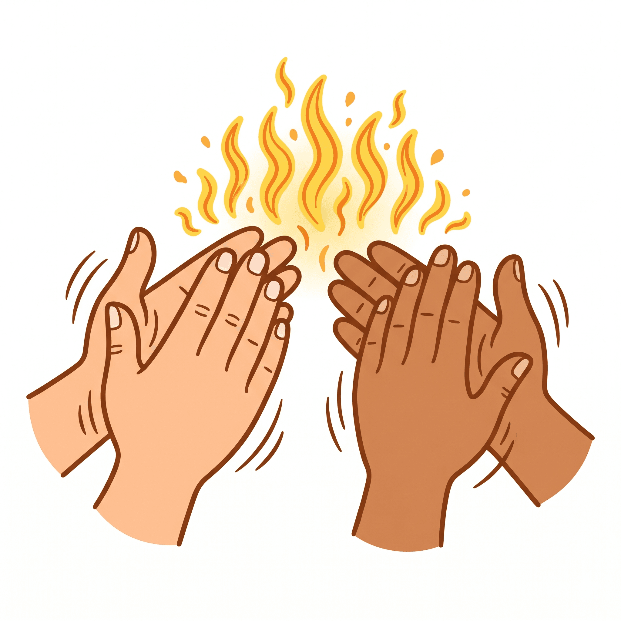 Hands rubbing together