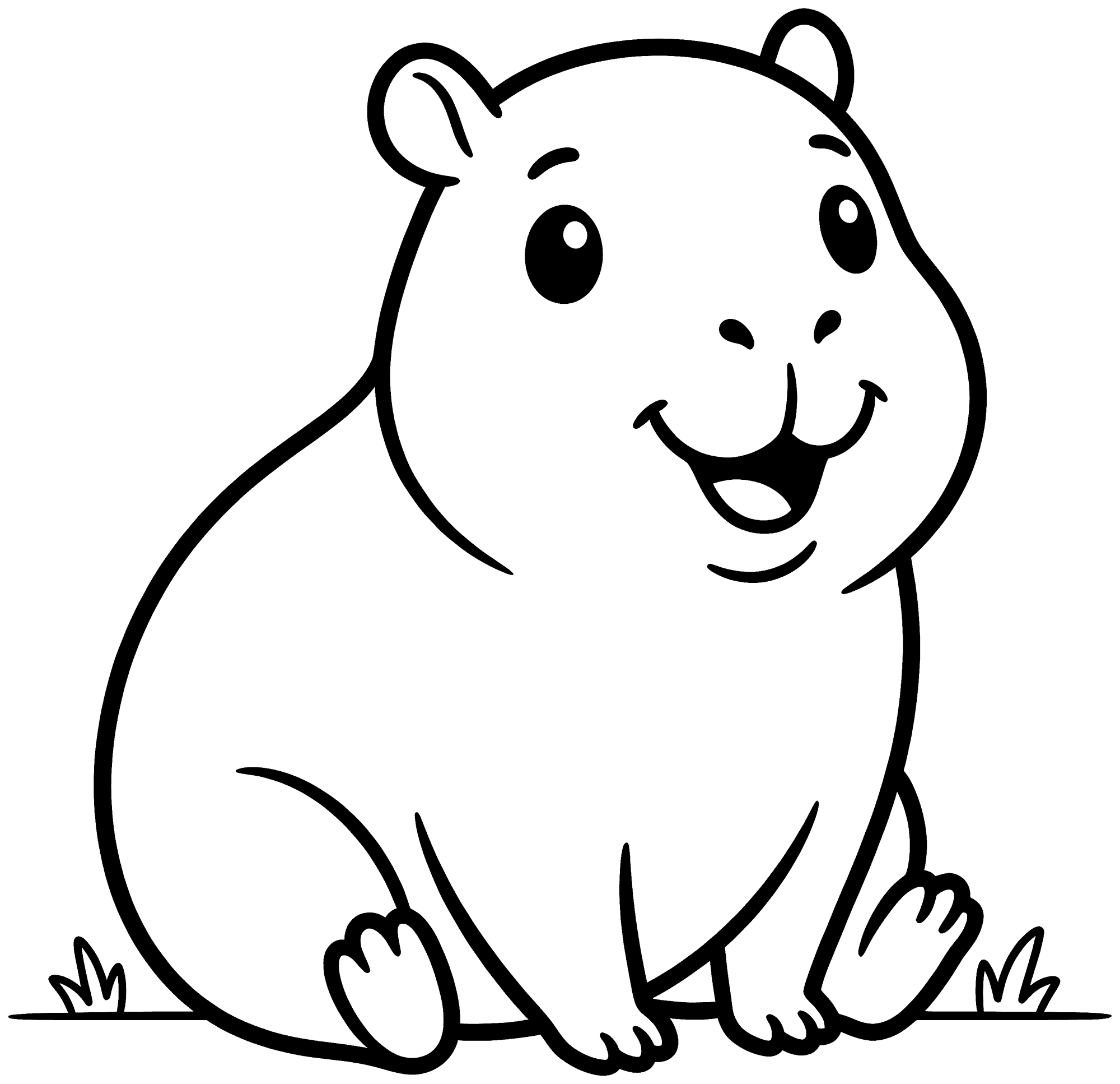 Capybara coloring pages